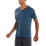 Plus Vector V Neck Run Tee // Atmos + Marle (Small)