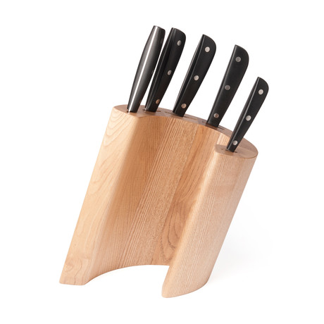 Echoes Knife Block + Synthesis Knives // Durmast
