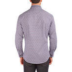 Long-Sleeve Button-Up Pill Shirt // Navy (XS)