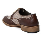 Textured Wing-Tip Derby // Dark Brown (Euro: 40)