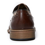 Textured Wing-Tip Derby // Dark Brown (Euro: 40)