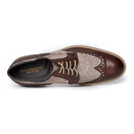 Textured Wing-Tip Derby // Dark Brown (Euro: 40)