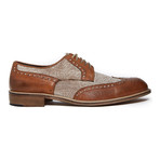 Textured Wing-Tip Derby // Brown (Euro: 42)