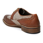 Textured Wing-Tip Derby // Brown (Euro: 42)