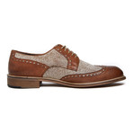 Textured Wing-Tip Derby // Brown (Euro: 42)