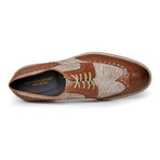 Textured Wing-Tip Derby // Brown (Euro: 42)
