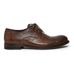 Textured Cap-Toe Derby // Dark Brown (Euro: 40)