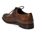 Textured Cap-Toe Derby // Dark Brown (Euro: 40)