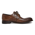 Textured Cap-Toe Derby // Dark Brown (Euro: 40)