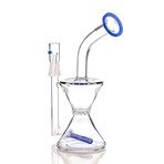 Hourglass Honeycomb Dab Rig // Blue
