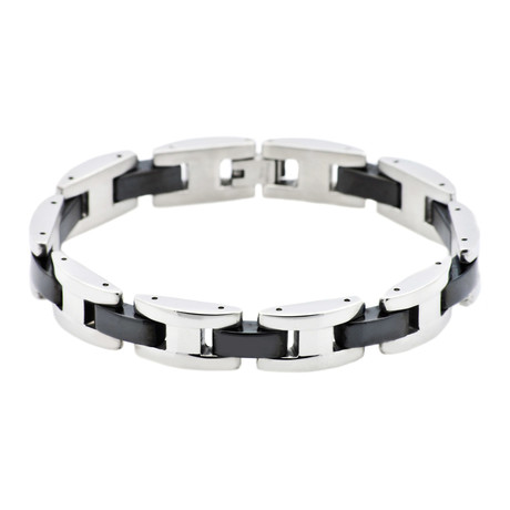 Stainless Steel H-Link Bracelet