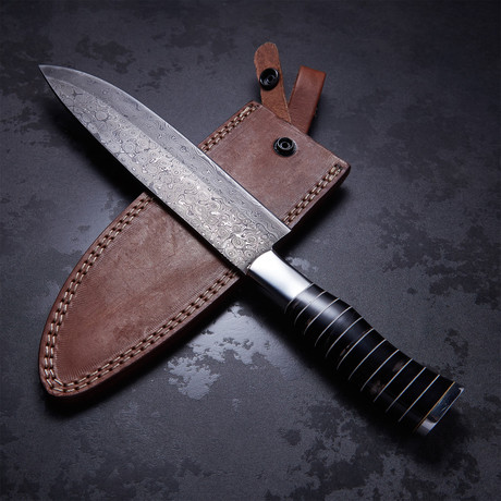 Buffalo Horn Large French Chef Knife