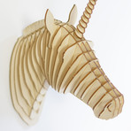 Merlin // Birch Wood Unicorn Head (Medium)