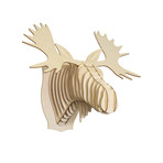 Fred // Birch Wood Moose Head (Medium)