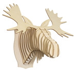 Fred // Birch Wood Moose Head (Medium)