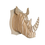 Robbie // Birch Wood Rhino Head (Medium)