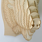 Billy // Birch Wood Bison Head (Medium)