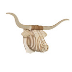 Tex // Birch Wood Longhorn Head (Medium)