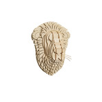 Leon // Birch Wood Lion Head (Medium)