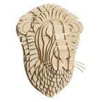 Leon // Birch Wood Lion Head (Medium)