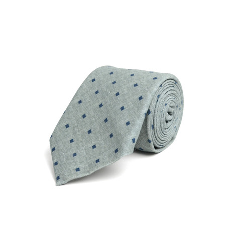 Blue Diamond Tie // Grey + Blue
