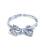 Falling Stones Bow Tie  // White + Blue