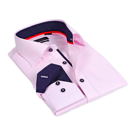 Microdot Button-Up // Pink (M)