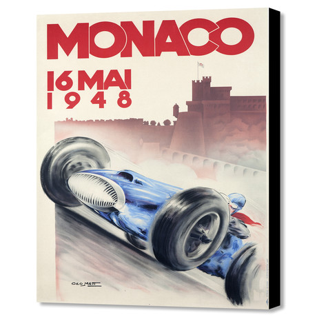 Monaco 1948 (16"W x 20"H x 1.5"D)