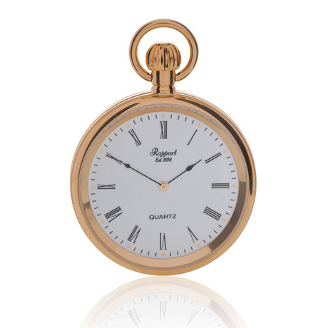 Rapport Open Face Pocket Watch Quartz // PW38