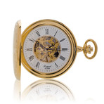 Rapport Double Full Hunter Manual Wind Pocket Watch // PW96