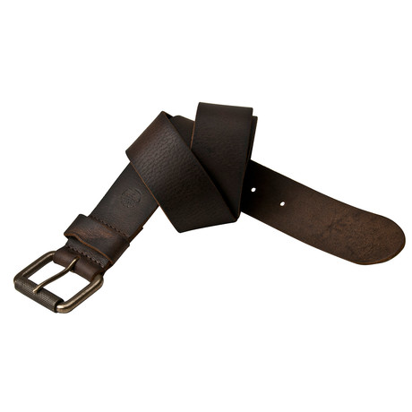 Milled Pull Up Belt // Dark Brown (Size 32)