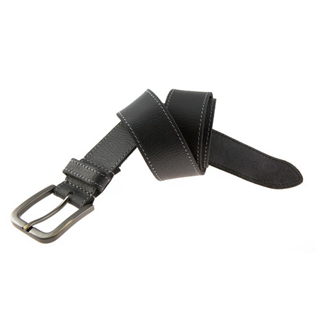 Oily Milled Belt // Black (Size 32)