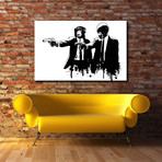 Divine Monkey Intervention (26"W x 18"H x 1.25"D)