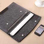 Felt MacBook Sleeve // Zipper Pocket (11" MacBook Air)