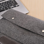 Felt MacBook Sleeve // Zipper Pocket (11" MacBook Air)