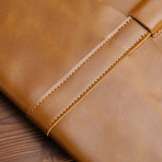 Leather MacBook Sleeve + Charger Pouch // Yellow (11" MacBook Air)