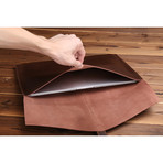 Leather MacBook Sleeve + Charger Pouch // Brown (11" MacBook Air)