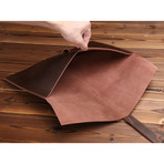 Leather MacBook Sleeve + Charger Pouch // Brown (11" MacBook Air)