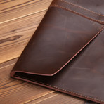 Leather MacBook Sleeve + Charger Pouch // Brown (11" MacBook Air)