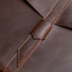 Leather MacBook Sleeve + Charger Pouch // Brown (11" MacBook Air)