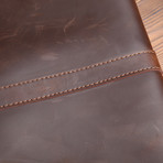 Leather MacBook Sleeve + Charger Pouch // Brown (11" MacBook Air)