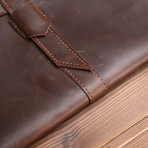 Leather MacBook Sleeve + Charger Pouch // Brown (11" MacBook Air)