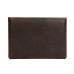 Leather MacBook Sleeve // Dark Brown (11" MacBook Air)