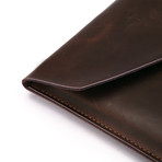 Leather MacBook Sleeve // Dark Brown (11" MacBook Air)