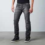 Splatter Slim Fit Denim // Faded Charcoal (36WX32L)