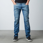 Torn Slim Fit Denim // Light Blue (34WX32L)