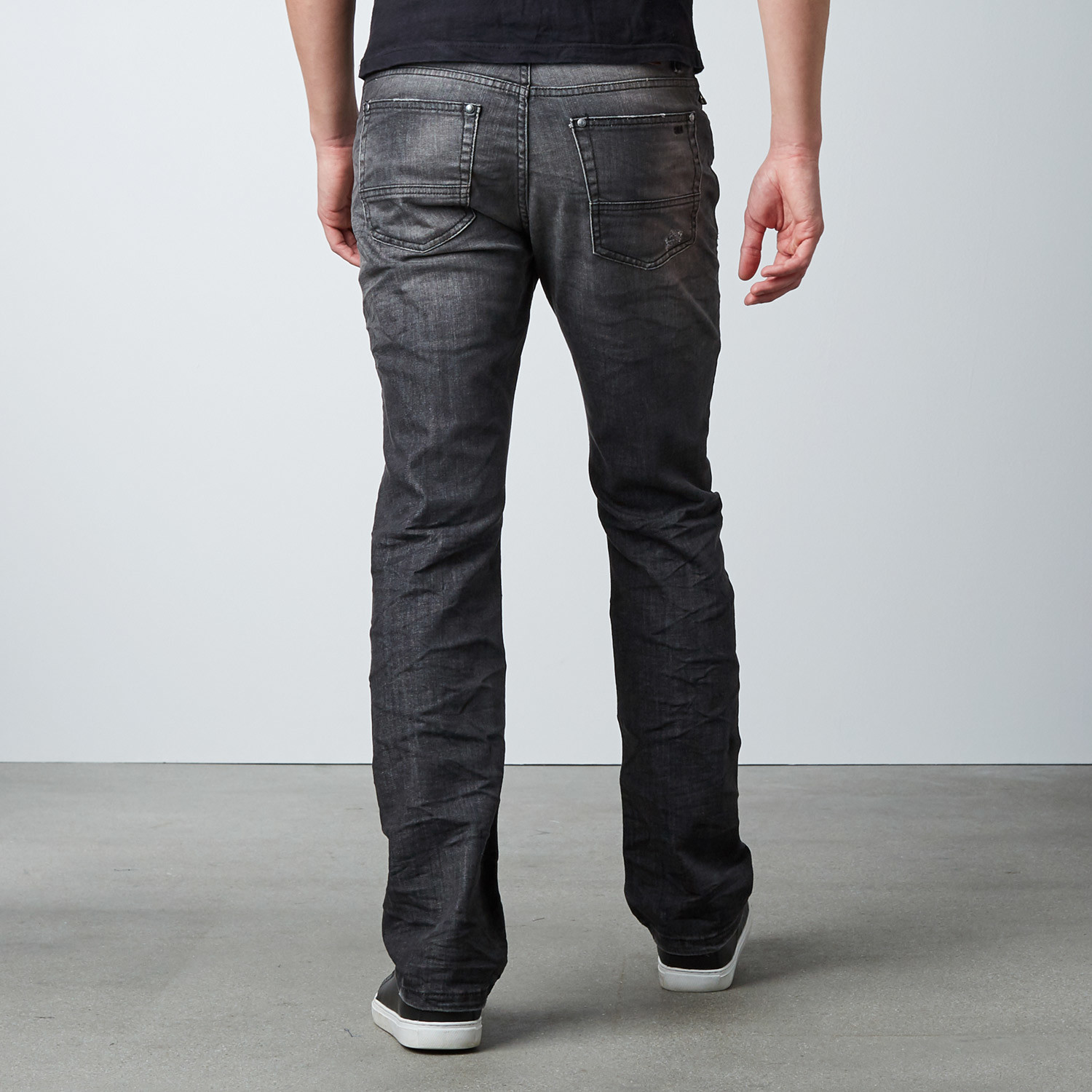 Splatter Slim Fit Denim // Faded Charcoal (34WX32L) - 86A Jeans - Touch ...