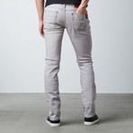 Splatter Skinny Fit Denim // Dirty Light Grey (32WX32L)