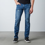 Baseline Slim Fit Denim // Dirty Medium Blue (40WX32L)