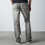 Torn Slim Fit Denim // Dirty White (30WX32L)